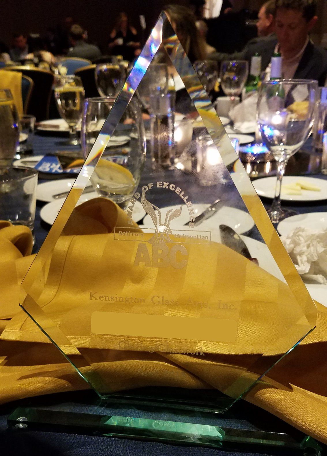 ABC Baltimore Excellence in Construction Award for Glass & Glazing
