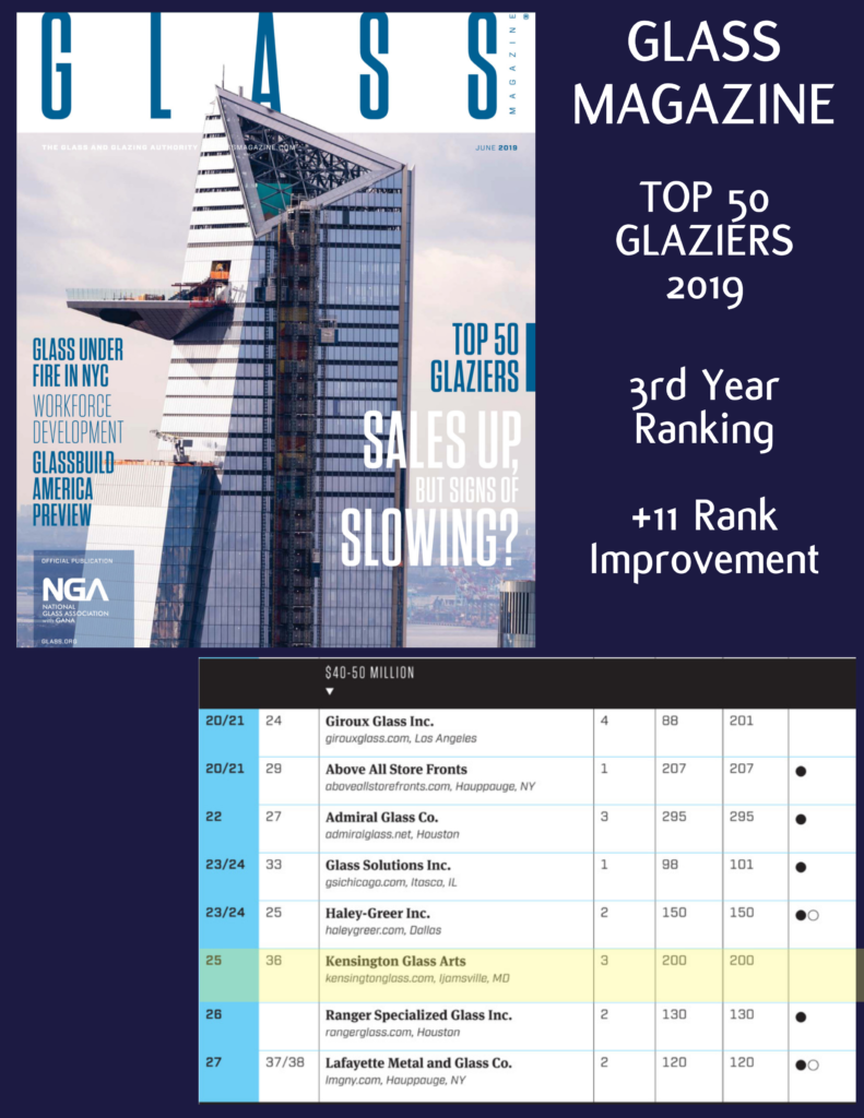 Top 50 Contract Glaziers | Glass Magazine 2019