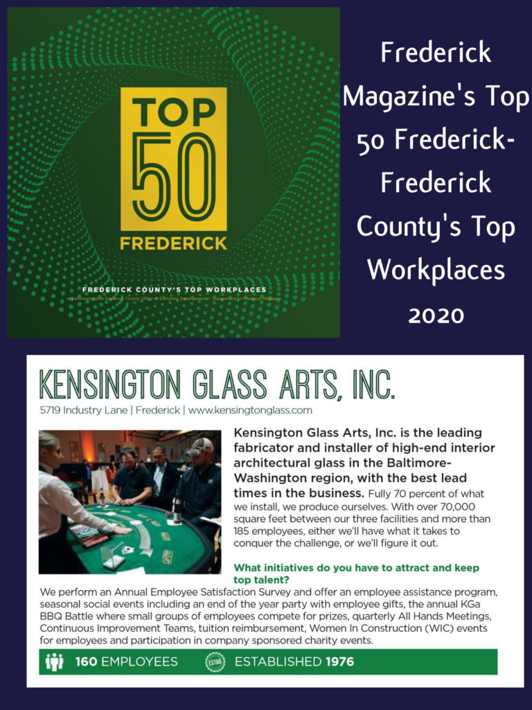 KGa Named to the Top 50 Places to Work in Frederick County