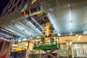 image of glaziers working on a lift
